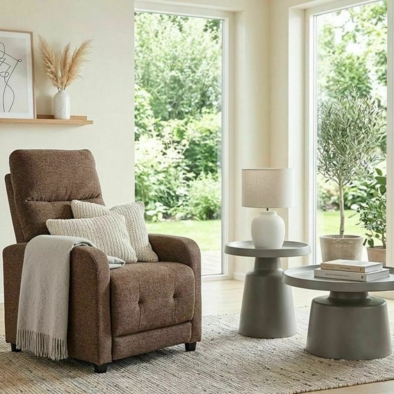 Fotel Rozkładany OTUS RAVEN Cappuccino