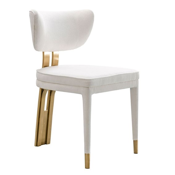 Krzesło MODIG M3-1 Biały/Złoty