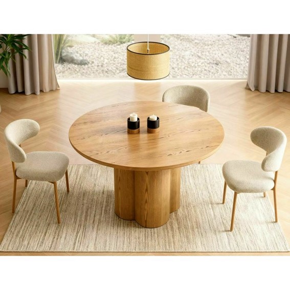 Stół ROSALIA Fi120cm Dąb