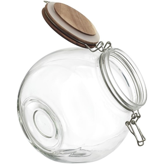 Słoik do Przechowywania z Akacjową Pokrywką