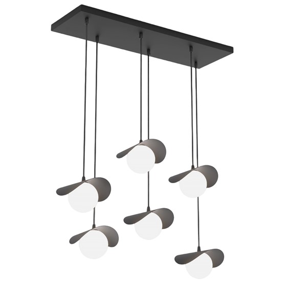 Lampa Wisząca RITUAL 6 Czarny