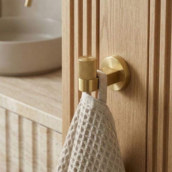 Wieszak Łazienkowy 39104 ORI Złoty Szczotkowany