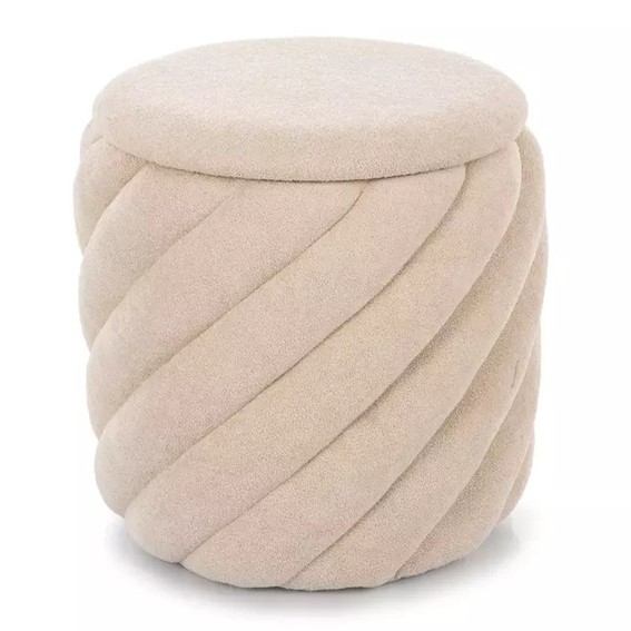 Puf PELARO Beżowy