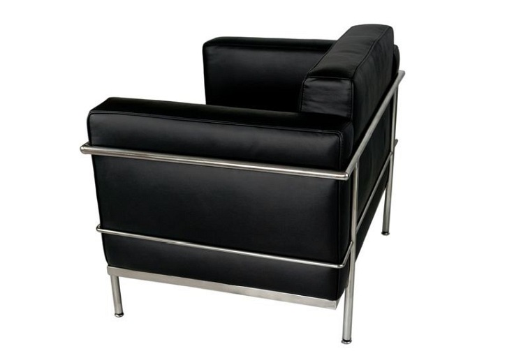 Fotel Soft czarna skóra TP