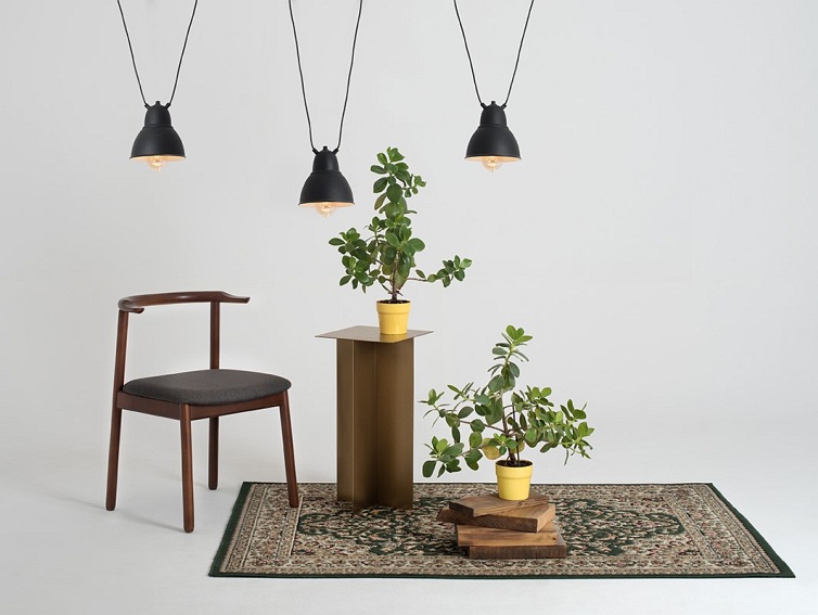 Lampa wisząca COBEN 3 Czarny