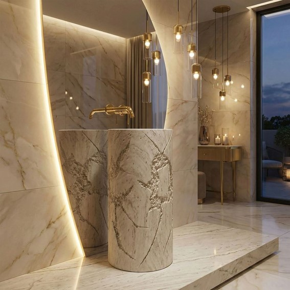 Umywalka Wolnostojąca REVELLO Beżowy