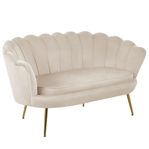 Sofa SF1-FX Beżowy/Złoty