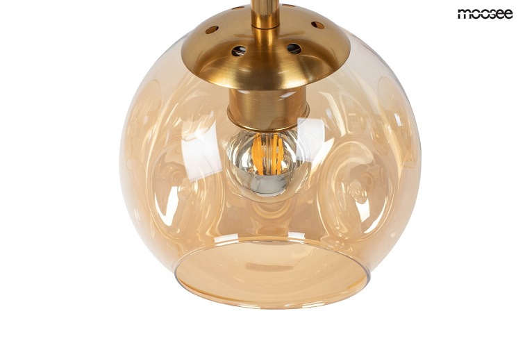Lampa Wisząca ROMEO GOLD Złoty/Bursztyn