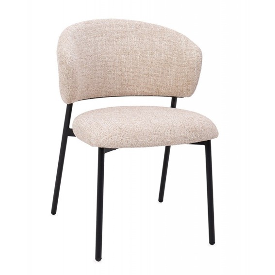 Krzesło PRISCA Czarny/Beżowy