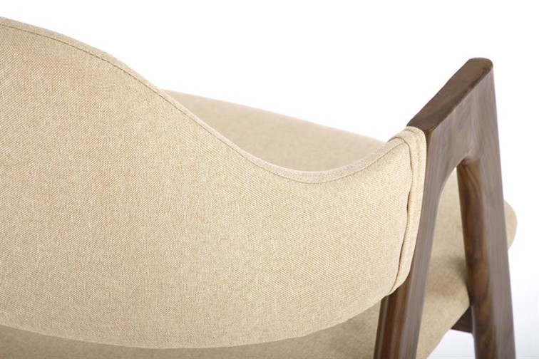 Krzesło K344 Orzech/Beżowy