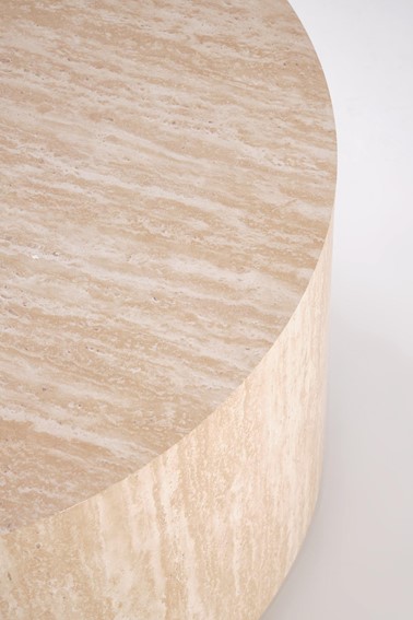 Ława TRAVERTINO fi60 Beżowy