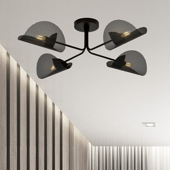 Lampa Sufitowa GOMEZ 4 Czarny