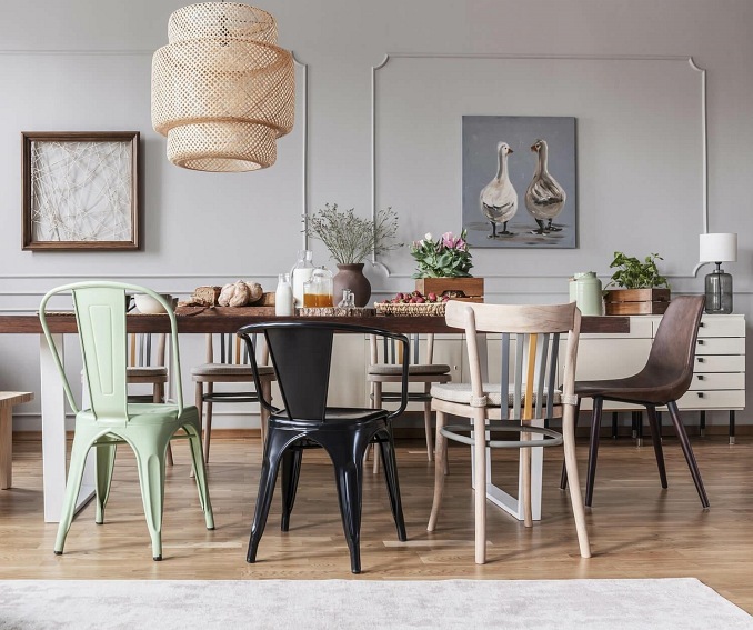 Krzesło PARIS Czarny inspirowane Tolix