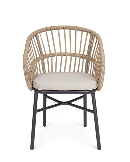 Krzesło Ogrodowe ODIVELAS Beżowy