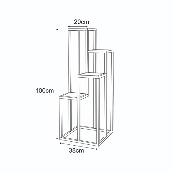 Kwietnik XL KAJA HOME KS-50 Beżowy
