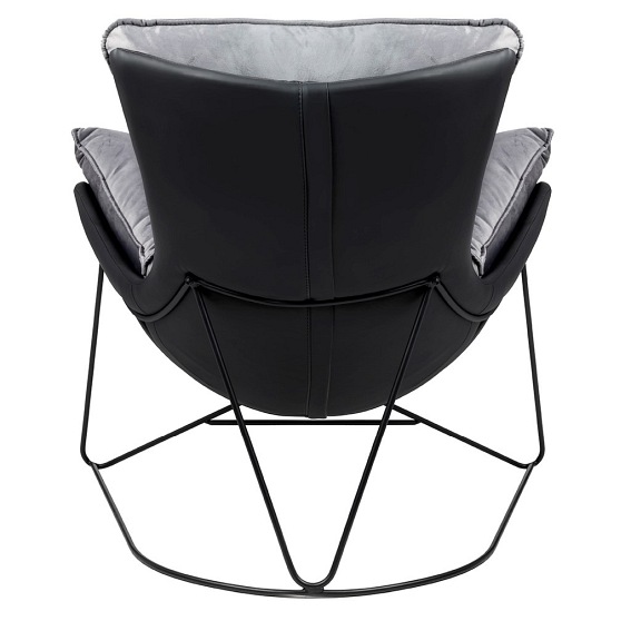 Fotel OTILIA STAND Velvet Ciemny Szary