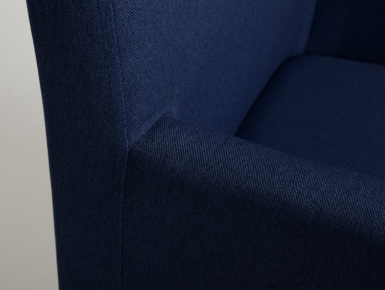 Fotel Wilton Arms 84 60x61x84 Atramentowy/Naturalny