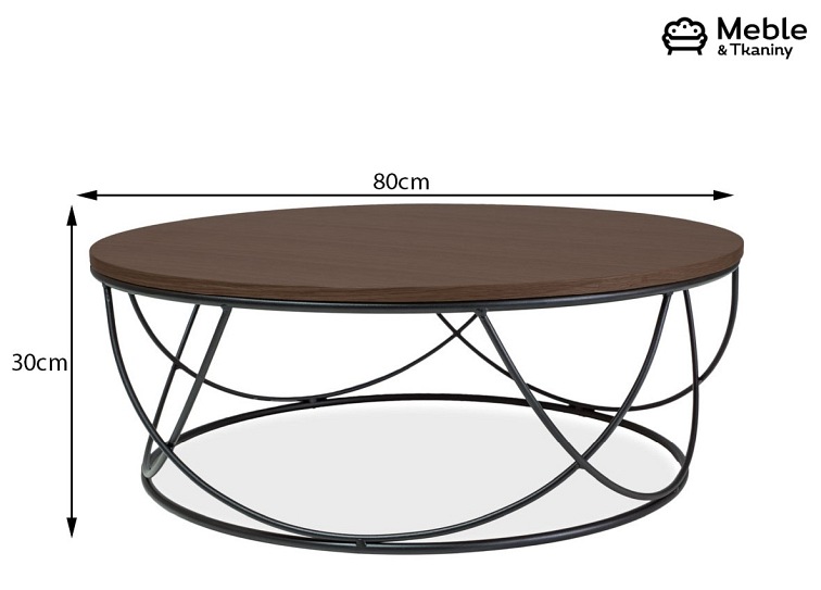 Ława SEPIA I Orzech/Czarny