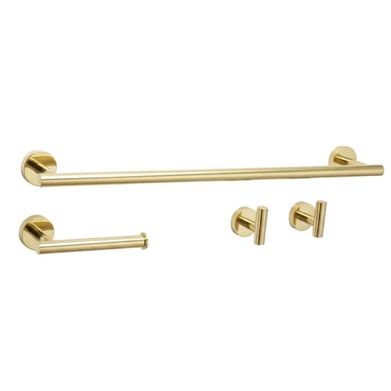 Komplet Wieszaków Łazienkowych ARI Złoty