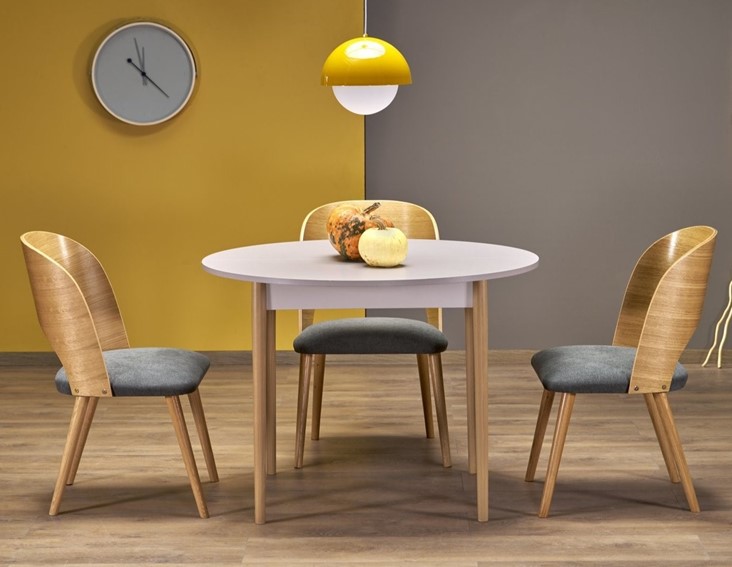 Stół Rozkładany PIVOT (102-142)x102 Kaszmir/Naturalny