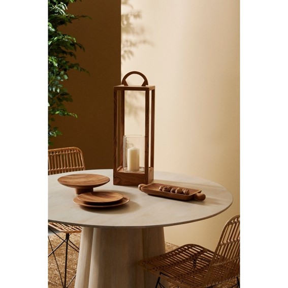 Stół Jadalniany NASSOR fi120 Beżowy