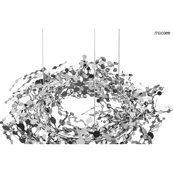 Lampa Wisząca MONETE 60 Srebrny
