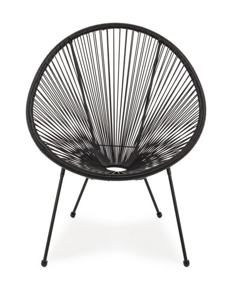 Krzesło Ogrodowe PARKER Czarny