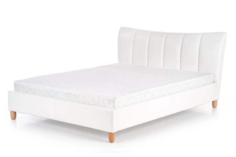 Łóżko tapicerowane SANDY biały