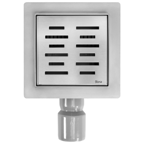 Odpływ LINE 120X120 Stal Szczotkowana