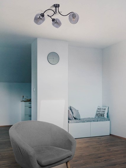 Lampa Sufitowa SARA K-5195 Czarny/Grafitowy