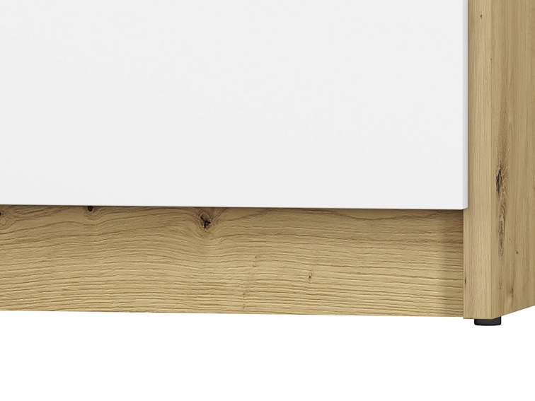 Regał FINI 03 Biały/Szary/Dąb