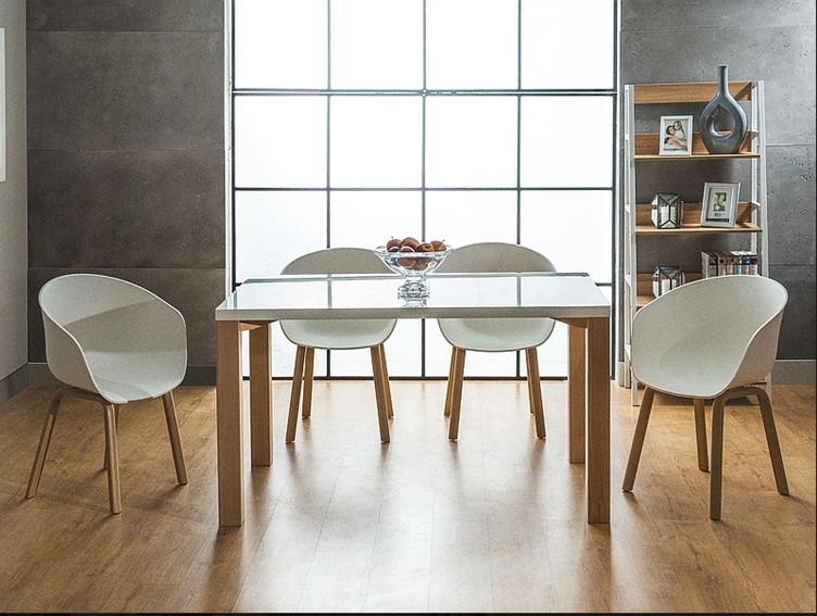 Krzesło EGO Dąb/Biały