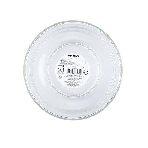 Słój Szklany z Drewnianą Pokrywką 2,9l