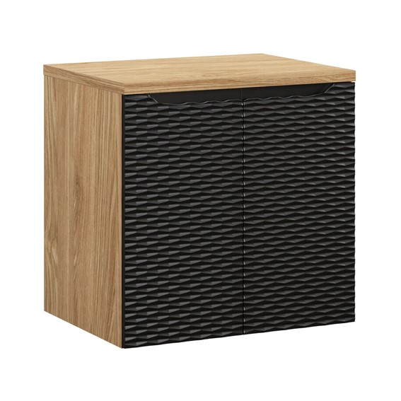 Zestaw Meblowy OCEAN 60cm Czarny Mat/Dąb Olejowany