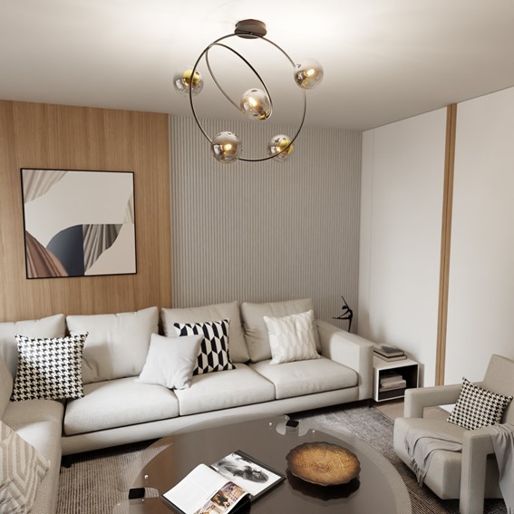 Lampa Sufitowa STARDOM 5 Grafitowy