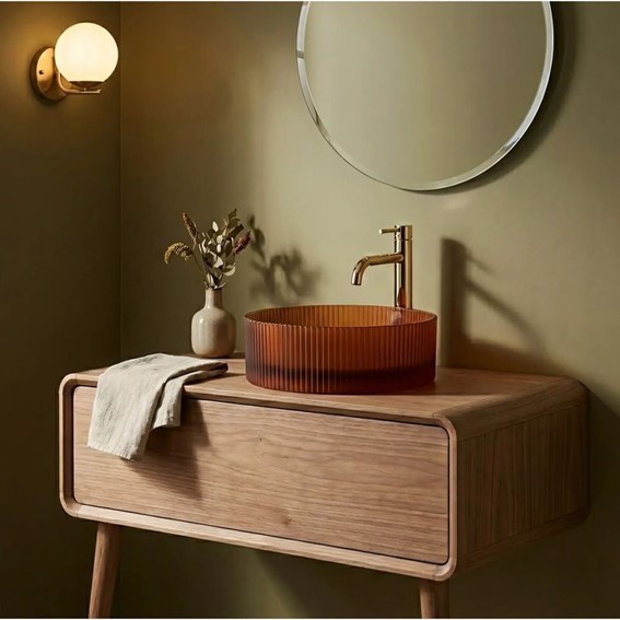 Umywalka Nablatowa SURI Brązowy