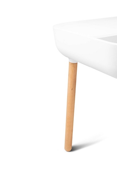 Stolik Bower 38x47 Biały