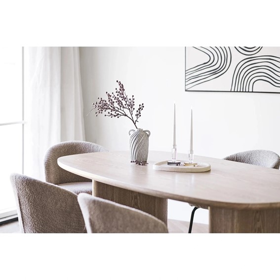 Stół Owalny SERRA 110x210cm Dąb Naturalny