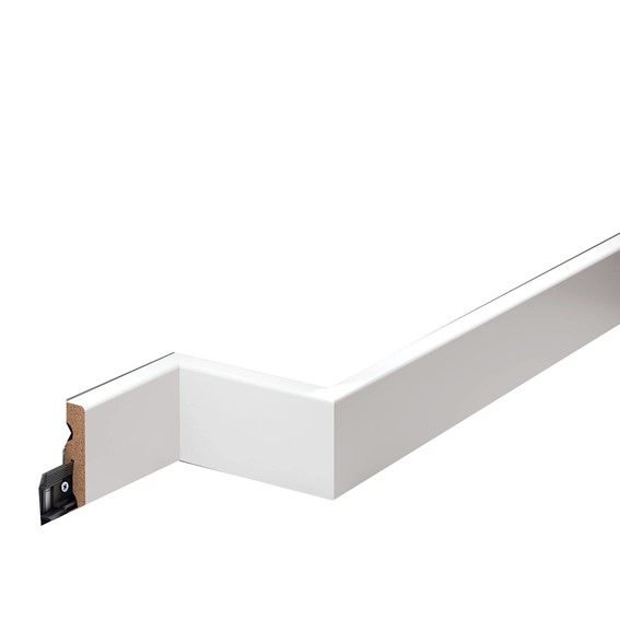 Listwa Przypodłogowa MDF Laminowana LMDF-01 220 cm Biały Półmat