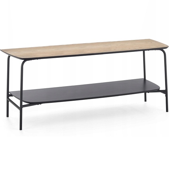 Stolik GENUA RTV1 Czarny/Naturalny