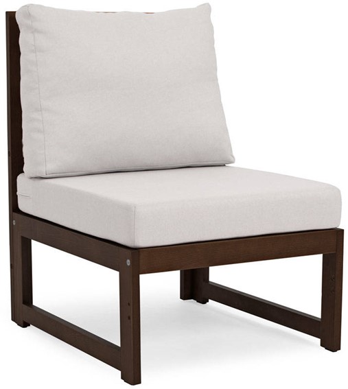 Fotel Ogrodowy MALTA Ciemny Brązowy/Szary