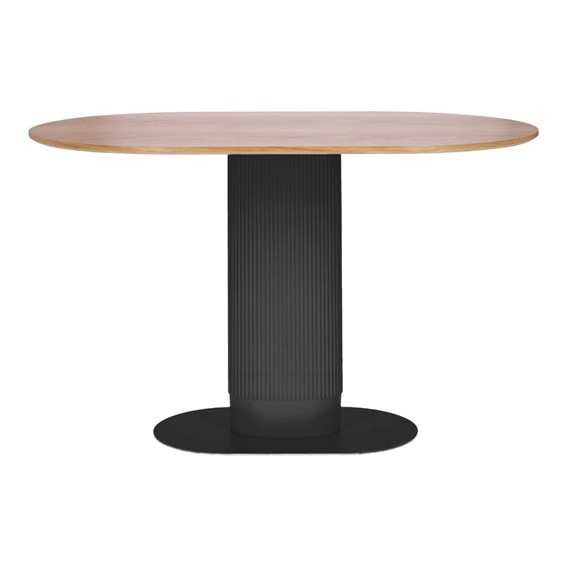 Stół MAXIM 120x70cm Dąb Naturalny/Czarny