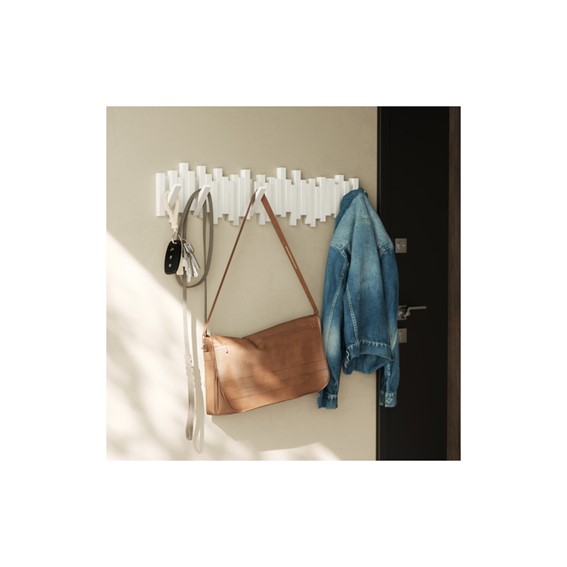 Wieszak na Ubrania STICKS 8 Biały