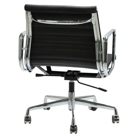 Fotel Biurowy CH1171T 58x59x79-88 Czarna Skóra/Chrom