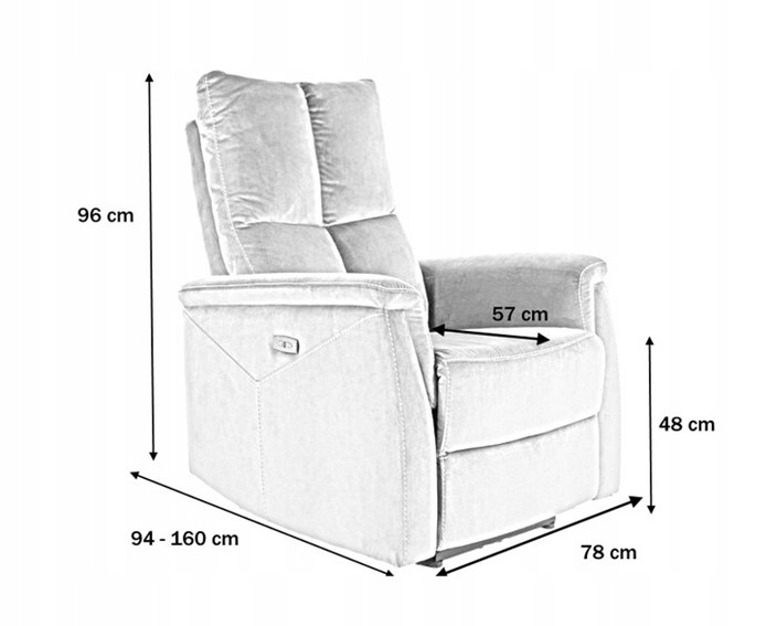 Fotel NEPTUN Velvet Jasny Szary Bluvel 03