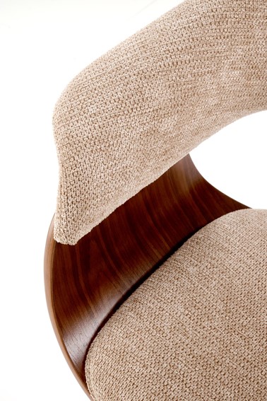 Krzesło K545 Beżowy/Orzechowy