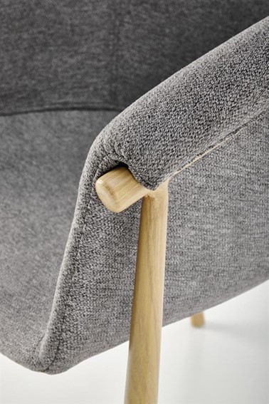 Krzesło K489 Naturalny/Popielaty