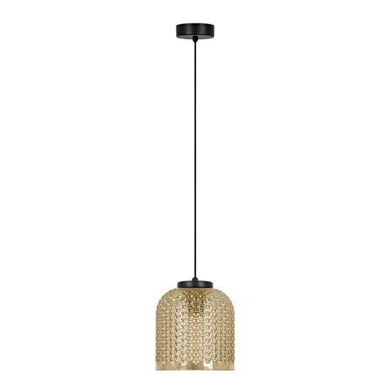 Lampa Wisząca CAPRI K-5620 Bursztynowy/Czarny