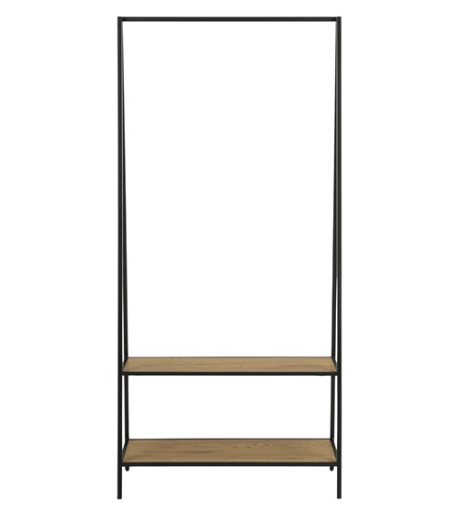 Wieszak na Ubrania SEAFORD z Półką Dąb Dziki