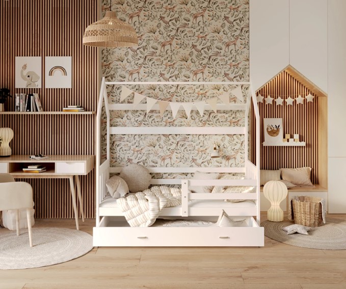 Łóżko Domek AVA 80x190 Biały